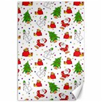 Christmas Pattern, Pattern, Christmas, Trees, Santa Canvas 24  x 36 