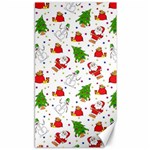 Christmas Pattern, Pattern, Christmas, Trees, Santa Canvas 40  x 72 