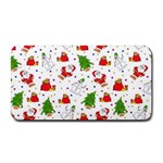 Christmas Pattern, Pattern, Christmas, Trees, Santa Medium Bar Mat