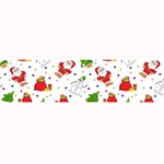 Christmas Pattern, Pattern, Christmas, Trees, Santa Large Bar Mat