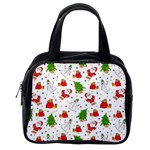 Christmas Pattern, Pattern, Christmas, Trees, Santa Classic Handbag (One Side)