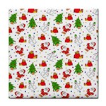 Christmas Pattern, Pattern, Christmas, Trees, Santa Face Towel