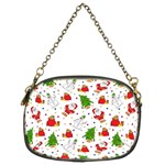 Christmas Pattern, Pattern, Christmas, Trees, Santa Chain Purse (Two Sides)