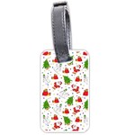 Christmas Pattern, Pattern, Christmas, Trees, Santa Luggage Tag (one side)