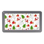 Christmas Pattern, Pattern, Christmas, Trees, Santa Memory Card Reader (Mini)