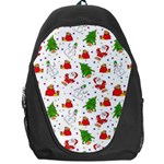 Christmas Pattern, Pattern, Christmas, Trees, Santa Backpack Bag