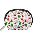 Christmas Pattern, Pattern, Christmas, Trees, Santa Accessory Pouch (Small)