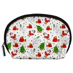 Christmas Pattern, Pattern, Christmas, Trees, Santa Accessory Pouch (Large)