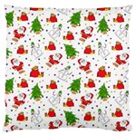 Christmas Pattern, Pattern, Christmas, Trees, Santa Standard Premium Plush Fleece Cushion Case (One Side)