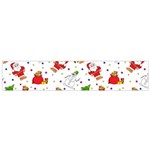 Christmas Pattern, Pattern, Christmas, Trees, Santa Small Premium Plush Fleece Scarf