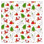 Christmas Pattern, Pattern, Christmas, Trees, Santa Square Satin Scarf (36  x 36 )