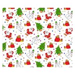 Christmas Pattern, Pattern, Christmas, Trees, Santa Premium Plush Fleece Blanket (Small)