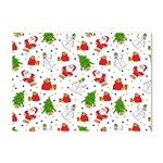 Christmas Pattern, Pattern, Christmas, Trees, Santa Crystal Sticker (A4)