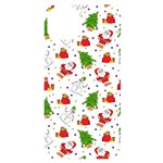 Christmas Pattern, Pattern, Christmas, Trees, Santa iPhone 14 Plus Black UV Print Case