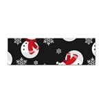 Christmas Texture, Retro Background With Snowmen Sticker Bumper (10 pack)