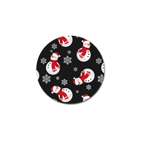 Christmas Texture, Retro Background With Snowmen Golf Ball Marker (4 pack) from ArtsNow.com Front