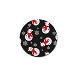 Christmas Texture, Retro Background With Snowmen Golf Ball Marker (4 pack)