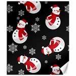 Christmas Texture, Retro Background With Snowmen Canvas 20  x 24 