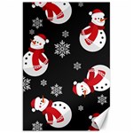 Christmas Texture, Retro Background With Snowmen Canvas 20  x 30 