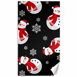 Christmas Texture, Retro Background With Snowmen Canvas 40  x 72 