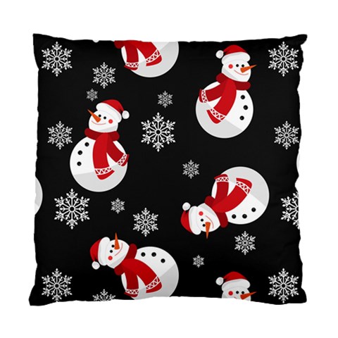 Christmas Texture, Retro Background With Snowmen Standard Cushion Case (One Side) from ArtsNow.com Front