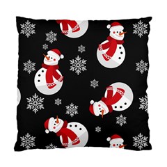 Christmas Texture, Retro Background With Snowmen Standard Cushion Case (Two Sides) from ArtsNow.com Front