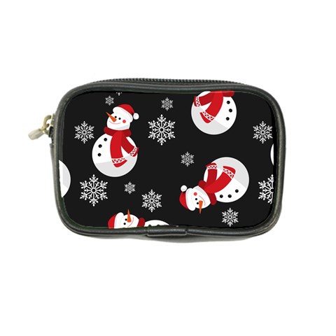 Christmas Texture, Retro Background With Snowmen Coin Purse from ArtsNow.com Front