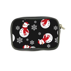 Christmas Texture, Retro Background With Snowmen Coin Purse from ArtsNow.com Back