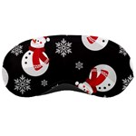 Christmas Texture, Retro Background With Snowmen Sleep Mask