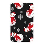 Christmas Texture, Retro Background With Snowmen Memory Card Reader (Rectangular)