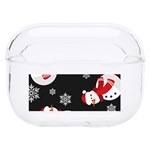 Christmas Texture, Retro Background With Snowmen Hard PC AirPods Pro Case