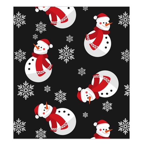 Christmas Texture, Retro Background With Snowmen Duvet Cover (King Size) from ArtsNow.com Duvet Quilt