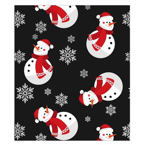 Christmas Texture, Retro Background With Snowmen Duvet Cover Double Side (California King Size) from ArtsNow.com Front