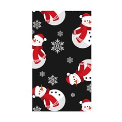 Christmas Texture, Retro Background With Snowmen Duvet Cover Double Side (Single Size) from ArtsNow.com Front