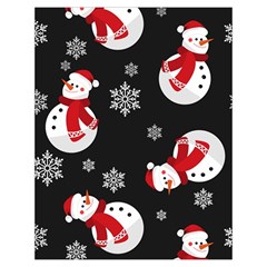 Christmas Texture, Retro Background With Snowmen Toiletries Pouch from ArtsNow.com Back