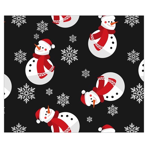 Christmas Texture, Retro Background With Snowmen Medium Tote Bag from ArtsNow.com Front