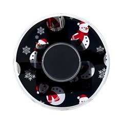 Christmas Texture, Retro Background With Snowmen On Front