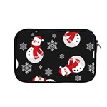 Christmas Texture, Retro Background With Snowmen Apple MacBook Pro 13  Zipper Case