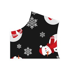 Christmas Texture, Retro Background With Snowmen Women s Button Up Vest from ArtsNow.com Top Left