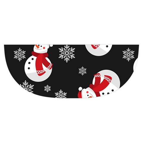 Christmas Texture, Retro Background With Snowmen Kids  Hooded Rain Ponchos from ArtsNow.com Brim