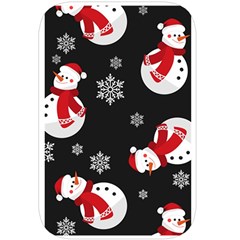 Christmas Texture, Retro Background With Snowmen Belt Pouch Bag (Large) from ArtsNow.com Back