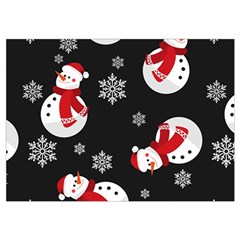 Christmas Texture, Retro Background With Snowmen Wristlet Pouch Bag (Small) from ArtsNow.com Belt Loop