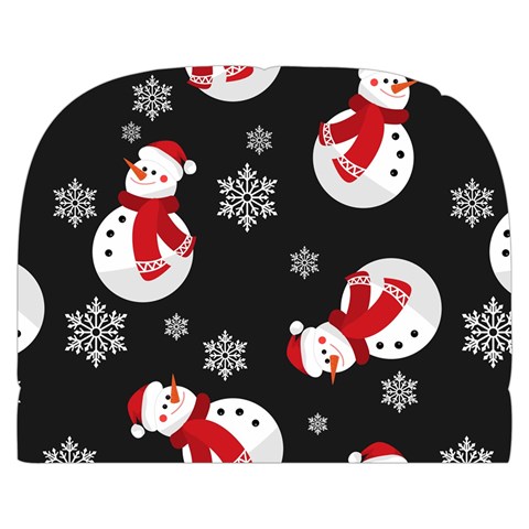 Christmas Texture, Retro Background With Snowmen Make Up Case (Small) from ArtsNow.com Front