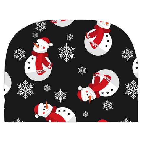 Christmas Texture, Retro Background With Snowmen Make Up Case (Medium) from ArtsNow.com Front