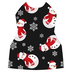 Christmas Texture, Retro Background With Snowmen Women s Long Sleeve Raglan T Front