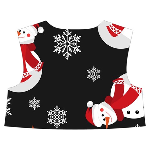 Christmas Texture, Retro Background With Snowmen Kids  Midi Sailor Dress from ArtsNow.com Back Top