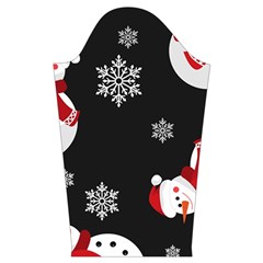 Christmas Texture, Retro Background With Snowmen Kids  Long Sleeve Velvet Lounge Robe from ArtsNow.com Sleeve Left