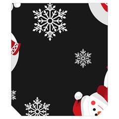 Christmas Texture, Retro Background With Snowmen Kids  Long Sleeve Velvet Lounge Robe from ArtsNow.com Pocket Right