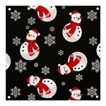 Christmas Texture, Retro Background With Snowmen Banner and Sign 3  x 3 