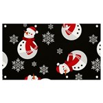 Christmas Texture, Retro Background With Snowmen Banner and Sign 7  x 4 